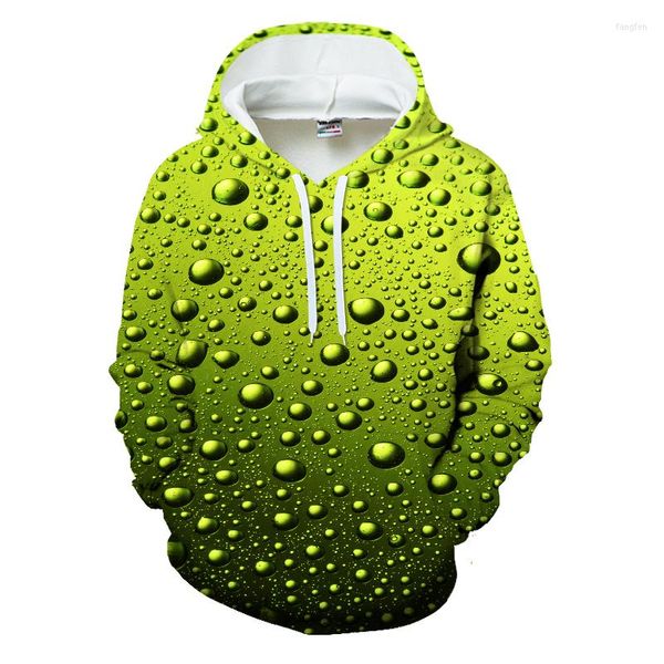 Felpe con cappuccio da uomo Felpa con cappuccio Felpa con cappuccio da donna Giacca hip-hop Sciolto 3D Water Drop Street Cappotto autunnale e invernale