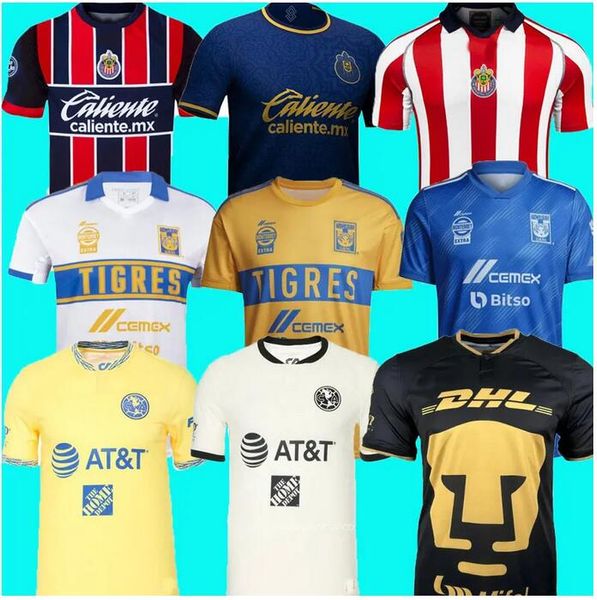 2023 2024 Футбольные майки Chivas Guadalara Club America 24 GIGNAC Tigres UANL Special 200-й Алексис Вега Луис Оливас 22 23 Футбольные майки Camiseta De Futbol