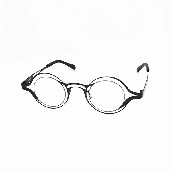 Erkekler için optik gözlükler kadın theo retro yuvarlak stil anti-mavimsi titanyum çerçeve gözlük kutusu