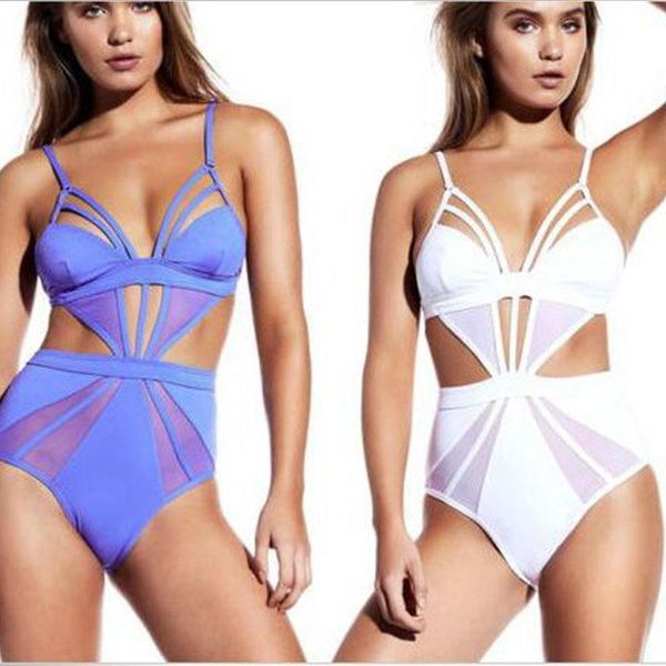 Damenbadebekleidung ZAFILLE Solide einteiliger Badeanzug weiblich separater sexy Badeanzug rückenfrei Beachwear Maillot de Bain Femme aushöhlen