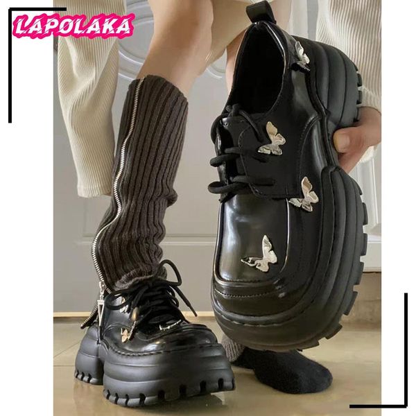 Scarpe eleganti Moda Punk gotico Scarpe décolleté da donna Primavera Autunno Scarpe con tacco grosso per donna Lolita Scarpe stile college Ragazze 230225