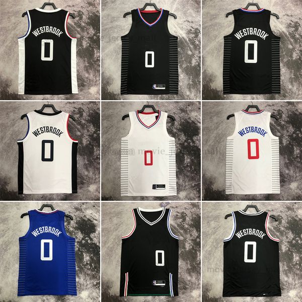 Impresso 2023 nova camisa de basquete 0 Nome de Russell Westbrook Número de alta qualidade Sport Sport Sale de alta qualidade