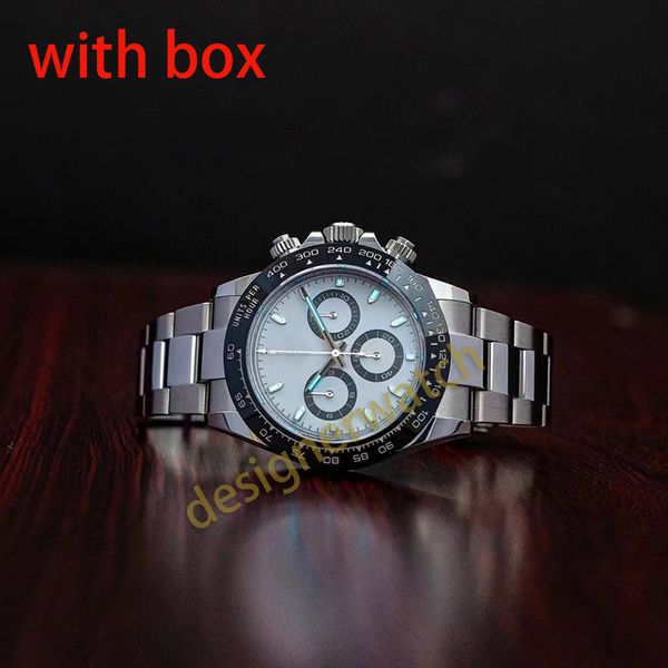 Herrenuhr Luxus-Business-Automatikuhr Keramik-Uhrenring Edelstahl-Uhrenarmband Glow-Sport-Herrenuhr kann wasserdichtes Saphirglas hinzufügen