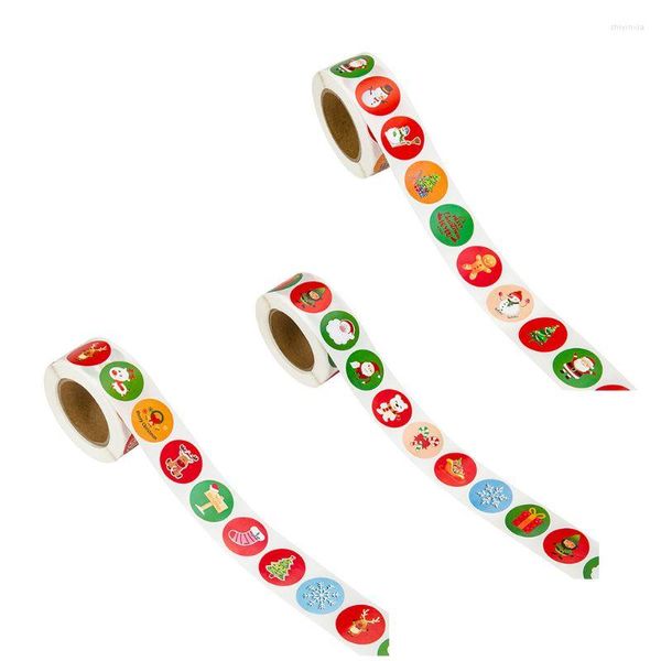 Подарочная упаковка мультфильм Рождественский граффити 500pcs/Roll Sticker