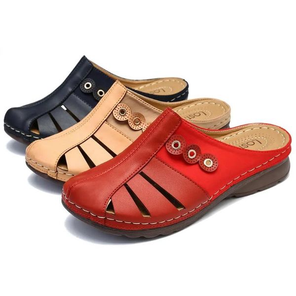 Terlik Bayan Sandalet 2023 Yaz Moda Hollow Out Nefes Alabaş Plaj Flip Flops Eva Masaj