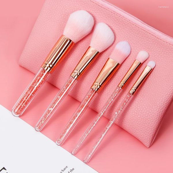 I pennelli per il trucco vendono un set di pennelli colorati Glitter Shinny Crystal Foundation Blending Power Cosmetic Beauty Make Up Tool SetMakeup Harr22