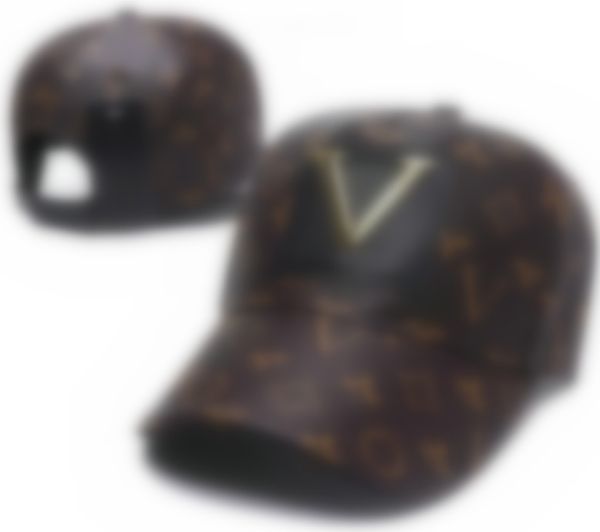 Tasarımcı Şapka Mektubu Beyzbol Kapakları Luxury V Casquette Erkekler Kadınlar Fransa Hats Sokak Fitted Street Fashion Beach Sun Sports Ball Cap marka ayarlanabilir boyut A63