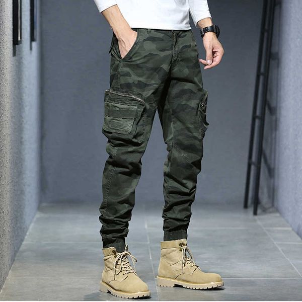 Pantaloni da uomo Pantaloni tattici militari Uomini Camouflage Combat Army Pantaloni Moda Casual Uomo Pantaloni cargo Pantaloni da trekking Pantaloni impermeabili da esterno Z0225