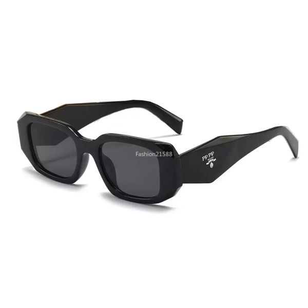 Prad occhiali da sole Designer Domande da donna da uomo Black Sun occhiali da sole vintage Designer Goggle Beach Sun occhiali per uomo donna 7 colori p occhiali da sole da sole da sole