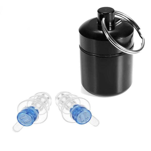 1 par de plugues de orelha de silicone macio Proteção Reutiliza Music Plugs Redução de ruído para bandas de barras de DJ do sono Esporte