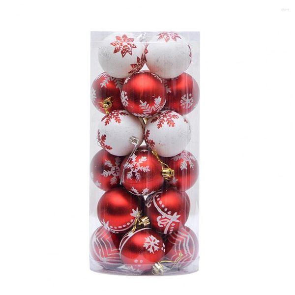 Decorazioni natalizie 24 pezzi palline modello squisito albero di Natale appeso Pography Prop