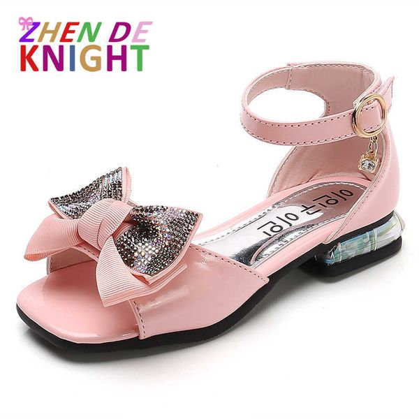 Sandalen Kinder Sandalen Mode Bogen Mädchen Strand Schuhe Für Kinder Kinder Sommer Sandalen Prinzessin Schuh 3 4 5 6 7 8 9 10 11 12 Jahr Z0225