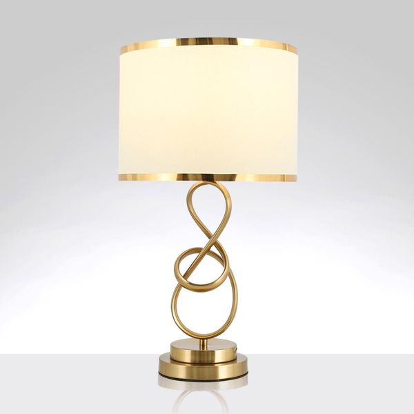 Table Lamps Modern LED Twisted Gold Wire Living Room Study Bedroom Bedside Desk Lamp Kitchen Dining Bar Decorative