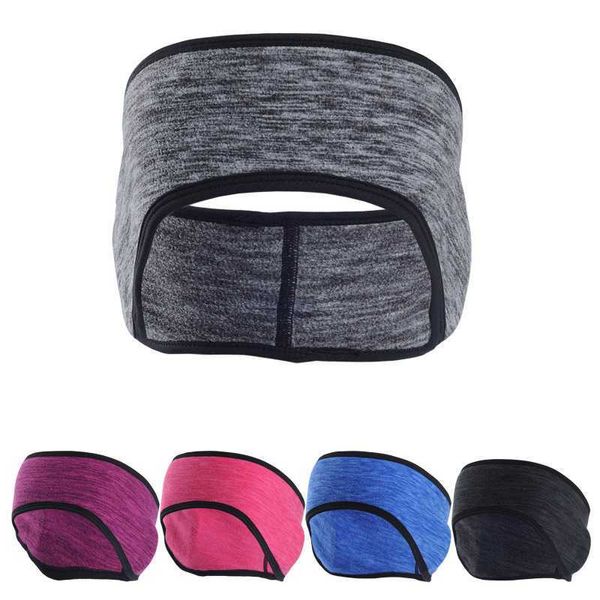 1Pcs Fashion 2 in 1 Paraorecchie Fascia per capelli più calda con bottoni Sport a copertura totale per il fitness all'aperto Fascia per il sudore