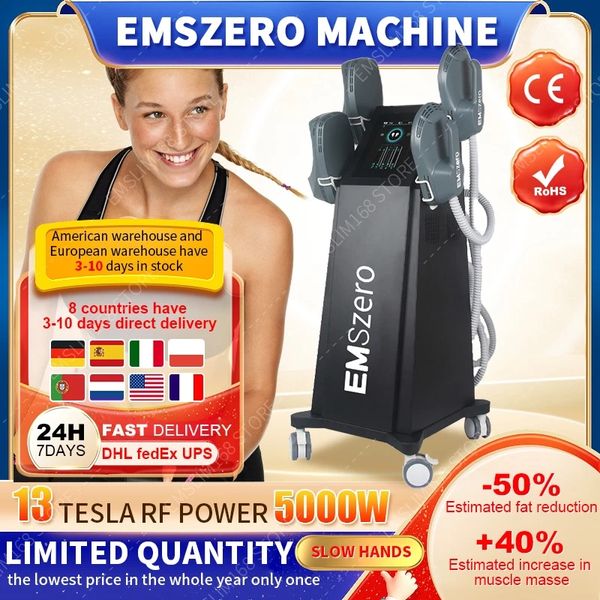 DLS-EMSLIM 14 Tesla RF-Ausrüstung 5000 W NEO Schlankheitsmaschine 2024 Emszero Hiemt Nova Body Sculpture EMS Beckenmuskelstimulator