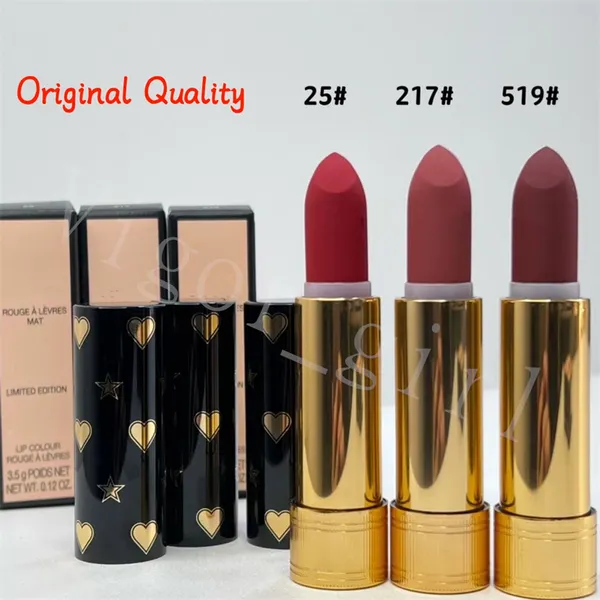 Rossetto di marca G per donna Ragazza Lip Beauty Cosmetici Nuovo stile Qualità originale Rouge a Levres Mat Colore labbra in edizione limitata 3,5 g Con 3 colori Stock Spedizione gratuita veloce