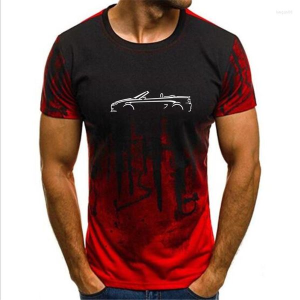 Мужские рубашки T 2023 Градиент чернила S-4xl Men Tshirt Mg TF Roadster вдохновляющую классическую автомобильную рубашку