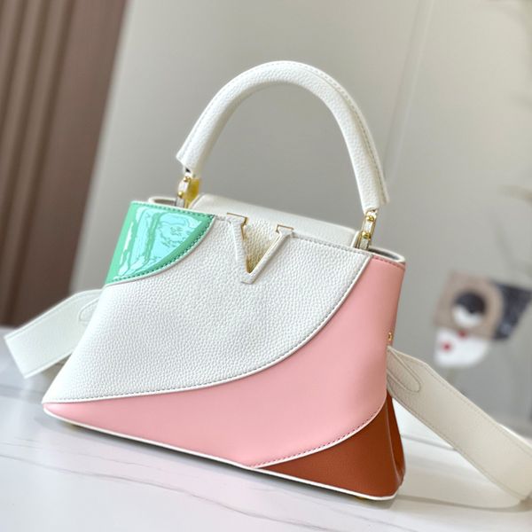 M59864 Designer-Tasche Ledertasche Mode passt zu allem Schultertasche mit Sinn für Design Frische und schicke Damentasche Exquisite einfache Umhängetasche für Damen