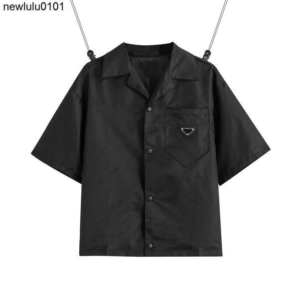 designer 2023 Estados Unidos camisas masculinas femininas polos lazer marca curto prads blusas camisa Clássico invertido solto Importado ferramentas de náilon de alta qualidade