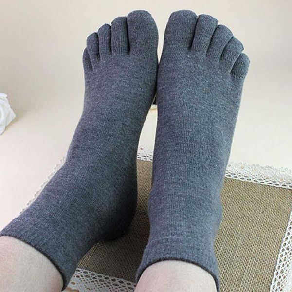 Herrensocken Fünf-Zehen-Socken Männer und Frauen Fünf-Finger-Socken Atmungsaktive Baumwollsocken Sport Laufen Einfarbig Schwarz Weiß Grau Blau Kaffee Z0227