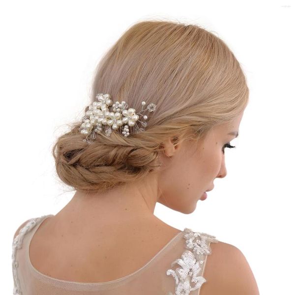 Cabeças de cabeça HP05 Casamento de casamentos de cabelo pente de cabelo fêmeas Acessórios femininos Flores de dama de honra