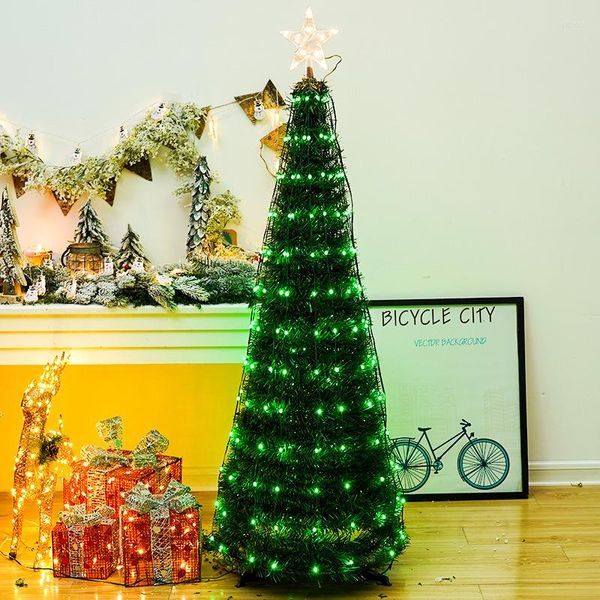 Weihnachtsdekorationen Künstlicher Baum Multifunktional Fernbedienung Urlaub Dekoration RGB Light String Hochzeit LED faltbar