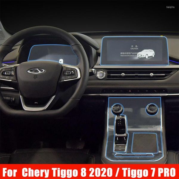 Acessórios de interiores para Chery Tiggo 8 2023 7 Pro TPU Car Gear Painel GPS Screen Screen Film Protetive Sticker