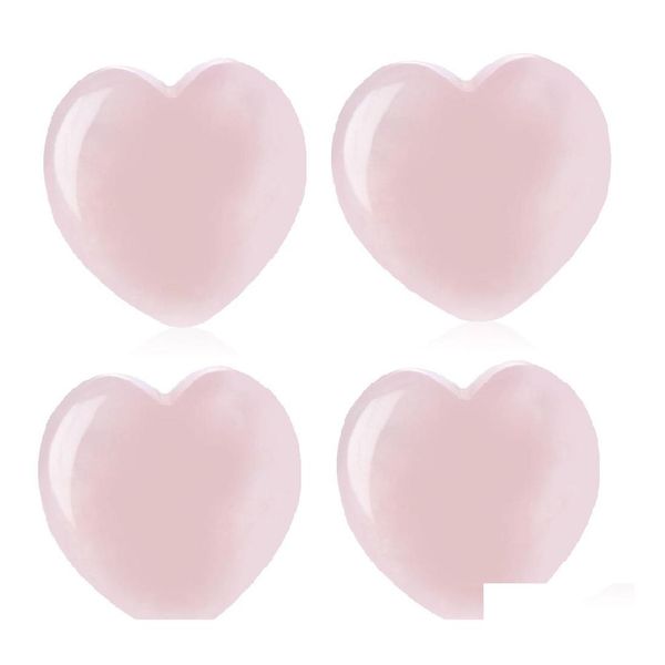 auto dvr pietra a forma di cuore quarzo rosa naturale gemma cristallo guarigione chakra reiki mestiere giocattoli divertenti 20x6 mm consegna goccia gioielli dhlvi