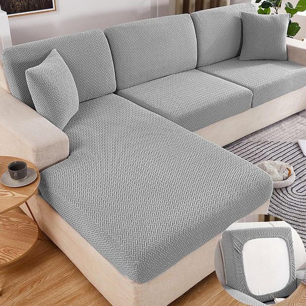 Coprisedia Cuscino per schienale del divano Fodera universale per mobili in poliestere antiscivolo ad alta elasticità di grandi dimensioni