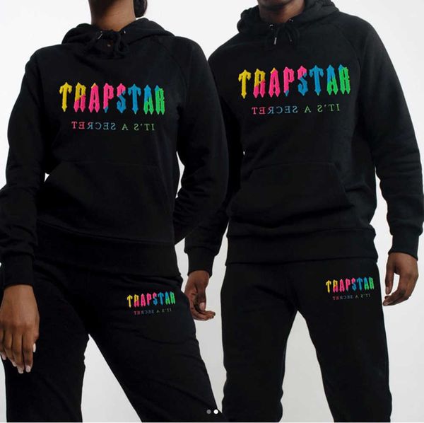 TRAPSTAR Designer Men's Set Sport Sports Sports Sports Rastreos Toalheiro Bordado Carta feminina Momens com capuz com capuz e nova tendência esportiva