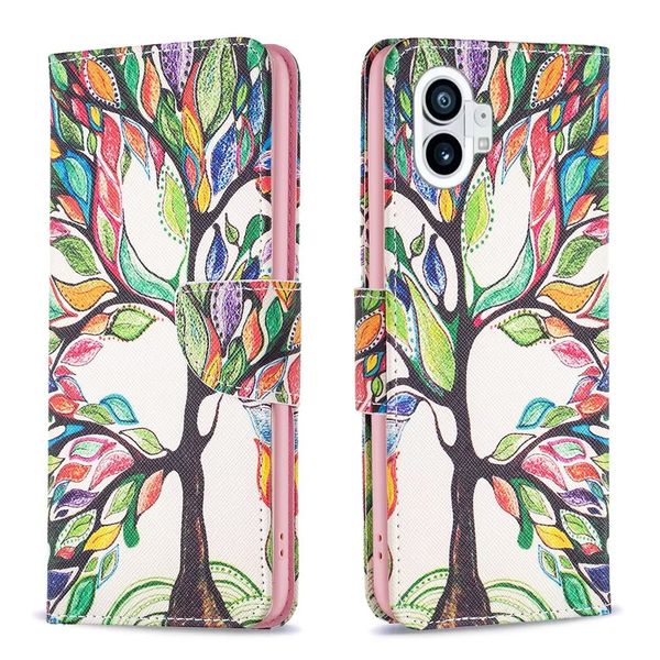 Patterns Cases For Nothing Phone One 1 Portafoglio Custodia per cellulare Fundas in pelle fiore