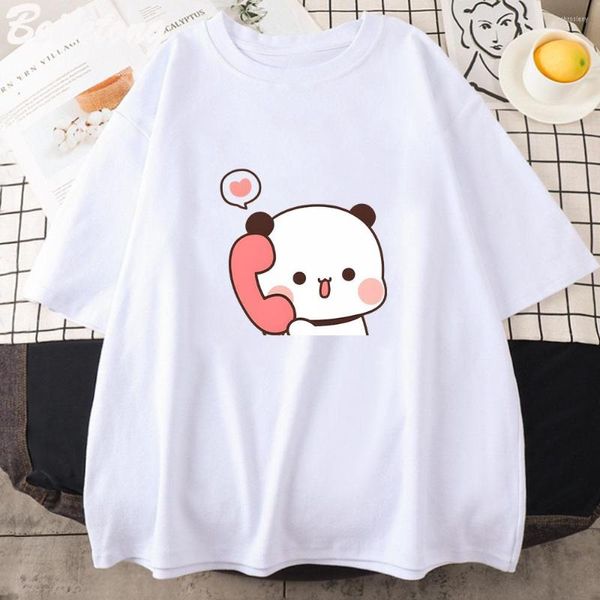T-shirt da uomo oversize Y2K Anime Kawaii Vintage Casual Top Summer Fashion Cute Cartoon Shirt Donna Divertente 100 Cotton Couples Tee