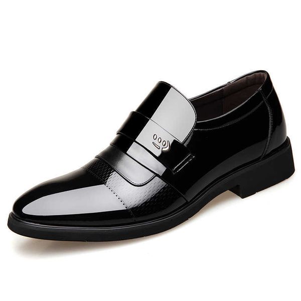 Vestido sapatos homens sapatos formais homens oxfords moda corra vestido de homens sapatos 2021 Novo sapatos clássicos de couro de couro r230227