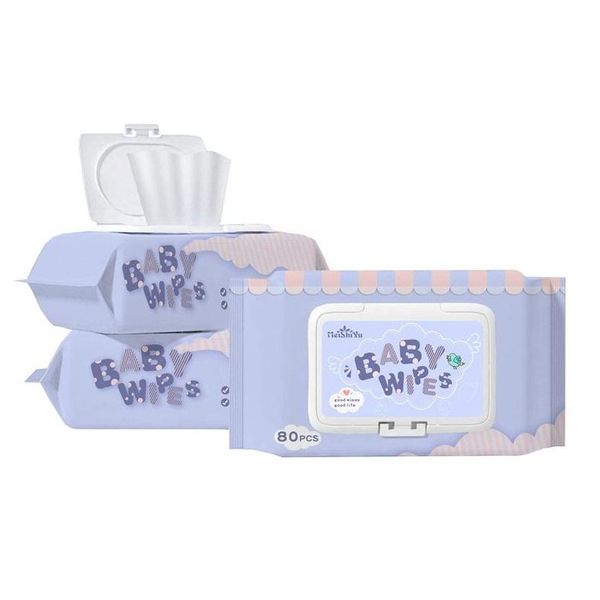 Feuchttücher 80 Blatt Baby Kind Taschentuchboxen Tragbare Box Kunststoff Butt Wipe Aufbewahrungskoffer Halter Drop Lieferung Gesundheit Schönheitspflege Sanit Dhlnx