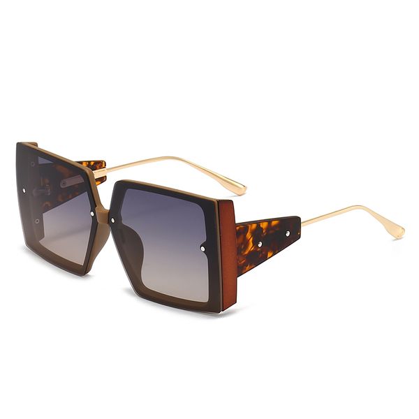 Schwarze Designer-Sonnenbrille für Damen, polarisierte Linse, Designer-Damen-616-Rosa, Herren-Brille, Senior-Brille für Damen, Brillengestell, Vintage-Sonnenbrille aus Metall mit Box