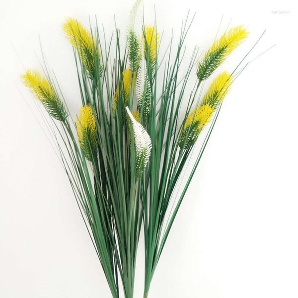 Fiori Decorativi Gialla Artificiale Pampas Erba Rami Soffici Per La Disposizione Dei Fiori Festa Di Nozze Home Office Decorazioni Autunnali