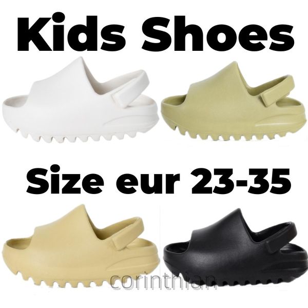 sapatos infantis chinelos de tênis de espuma de espuma slides slides menino gril sandálias sapato crianças crianças corremine de correio preto branco children slipper sandálias de verão 23-35