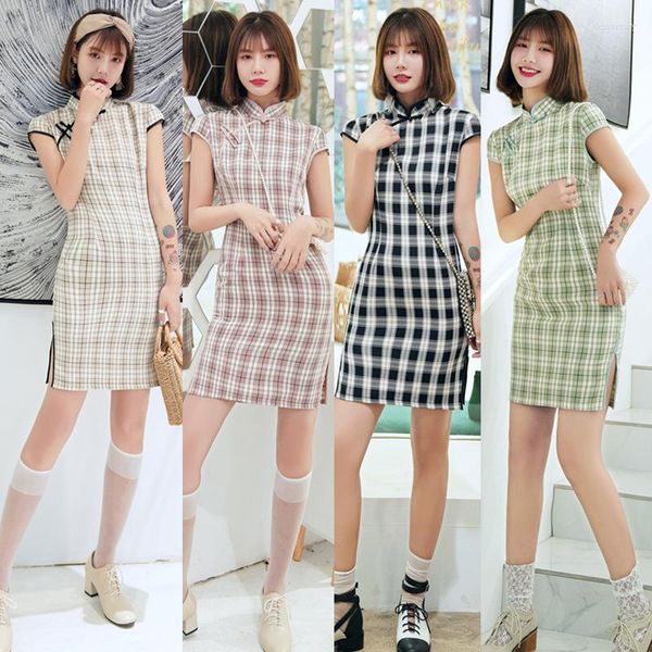 Ethnische Kleidung Dehnbares Qipao Chinesisches Kleid Flexible orientalische Stilkleider 3XL Cheongsam 2023 Kleidung elastische Kraft hübsch