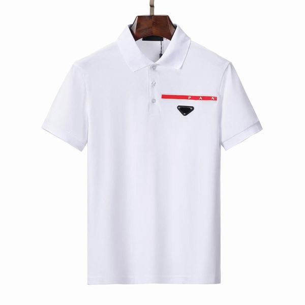 Marchio di design da uomo piccolo cavallo coccodrillo ricamo abbigliamento tessuto lettera polo collare tee taglia asiatica M-3xl