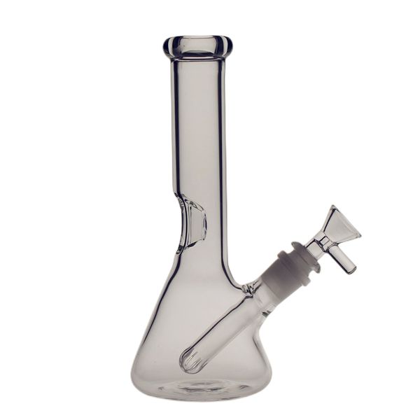 Saml 21cm Tall Beaker Bong Narghilè Mini Bong Glass Travel Dab Rig Diffusion Percolate joint size 14.4mm PG3008