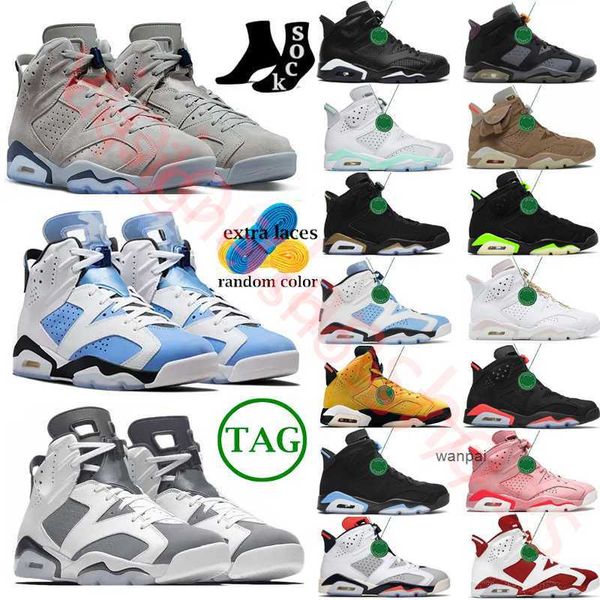 2024 Midnight Navy jumpman 6 scarpe da basket da uomo 6s Georgetown Black Cat Carmine Bordeaux selce Giallo DMP Infrared Maroon Tinker sport