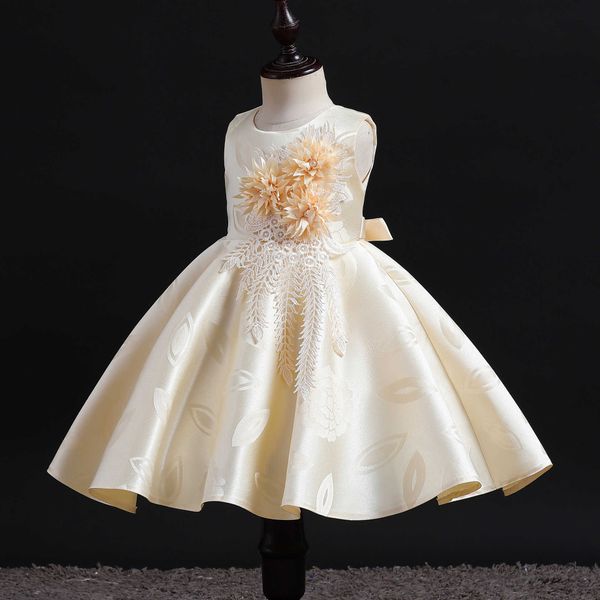 Kleider für Mädchen, elegantes Prinzessin-Brautjungfernkleid für Mädchen, Blumenmädchenkleid für Party, Hochzeit, Kawaii-Tüllkleid, 2–10 Jahre, niedliche Kinderkleidung