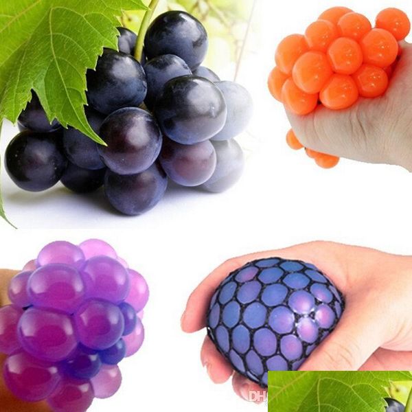 Giocattolo di decompressione Nuovo Anti Ball Novità Divertimento Splat Grape Sfiato Palle Spremere Es Sollievo Gadget divertenti Regalo Drop Delivery Giocattoli Regali Dhhdm