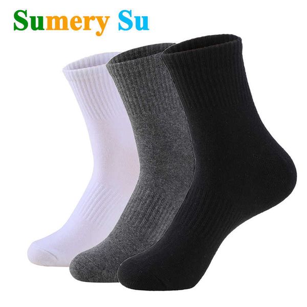 Erkek Çorap Koşuyor Çoraplar Erkekler Günlük Giymek Kalın Pamuk Katı Sıkıştırma Açık Tırmanma Yüksek Uzun Elbise Çorap 21 Renkler Erkek Hediye Z0227