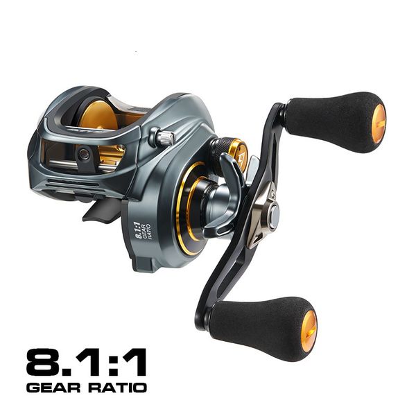 300 Low Profile Baitcasting Reel 15kg Max Drag 81 Lagers Aluminium frame Zoetwatervissen 230227 11