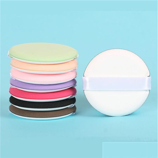 Spugne Applicatori Cotton Facial Powder Foundation Puff Forma rotonda professionale Soft Air Cushion Makeup Foundations Sp Dh0K9