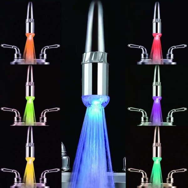 Rubinetti da cucina Romantische 7 Kleur Change Led Light Douchekop Water Bad Thuis Badkamer Glow Super Kwaliteit Accessori