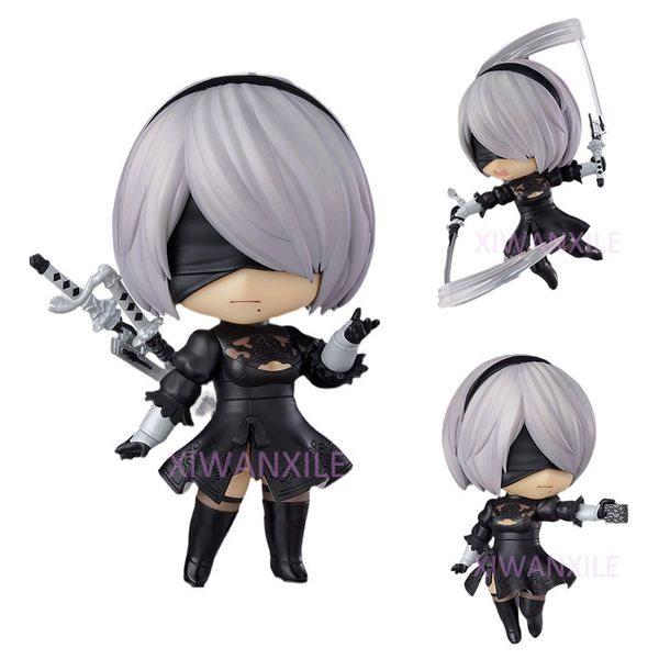 Action Toy Figure # 1475 NieR Automata 2B Anime Figure YoRHa No.2 Tipo B Action Figure NieR Automata 2B Figurine Collection Modello Doll Toys 10cm 230227