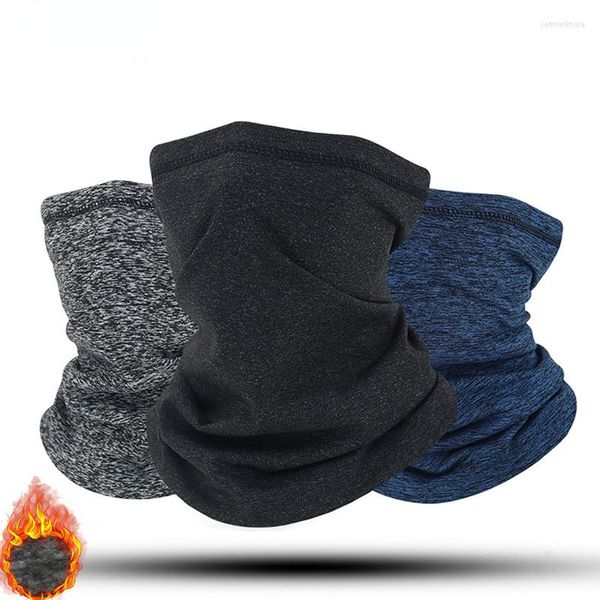 Bandanas à prova de vento Winter Men's Scondf Neck Tubo Magic Magic Fleece Balaclava Máscara de esqui motocicletas ciclismo Campo para caminhadas lenços