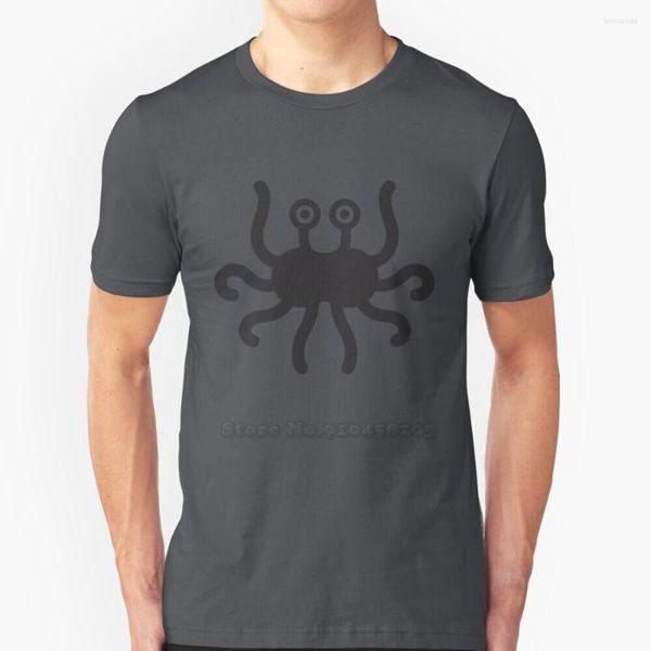 T-shirt da uomo Flying Spaghetti Monster T-shirt a maniche corte Harajuku T-shirt hip-hop Logo simbolo